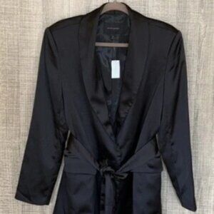 Banana Republic The Satin Tie Waist Blazer